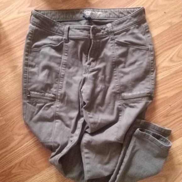 Olive Green GAP Skinny Pants - Picture 3 of 5